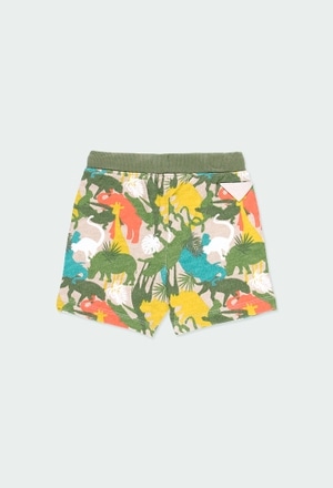 Fleece bermuda shorts "animals" for baby boy_2