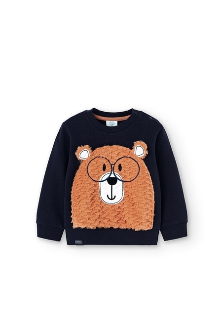 Sweatshirt felpa "urso" para o bebé menino_2