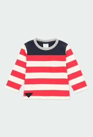 T-Shirt tricot à rayures pour bébé garçon_1
