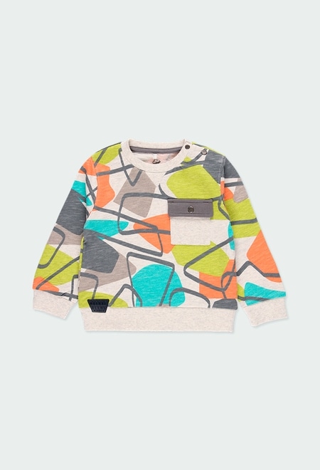 Fleece sweatshirt for baby boy - organic_1