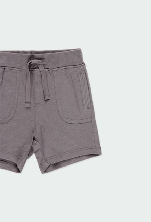 Knit bermuda shorts for baby - organic_3