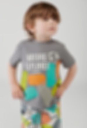 Camiseta malha para o bebé menino - orgânico