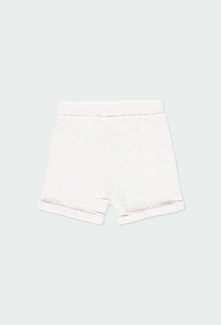 Fleece bermuda shorts for baby - organic_2