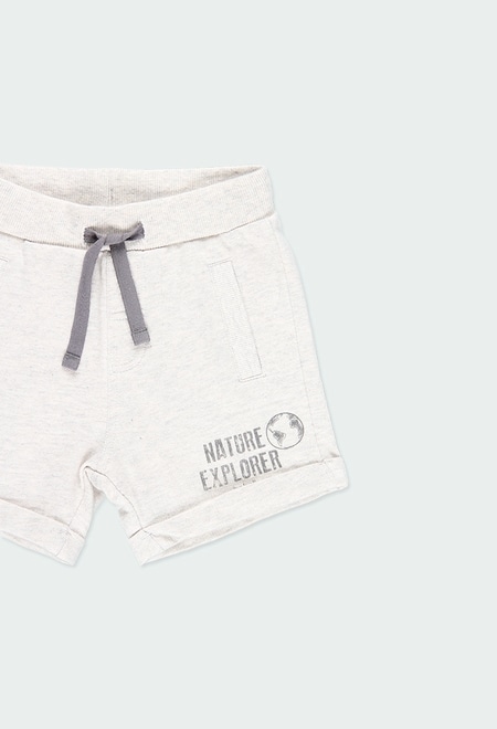 Fleece bermuda shorts for baby - organic_3