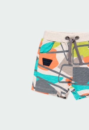 Fleece bermuda shorts for baby - organic_3