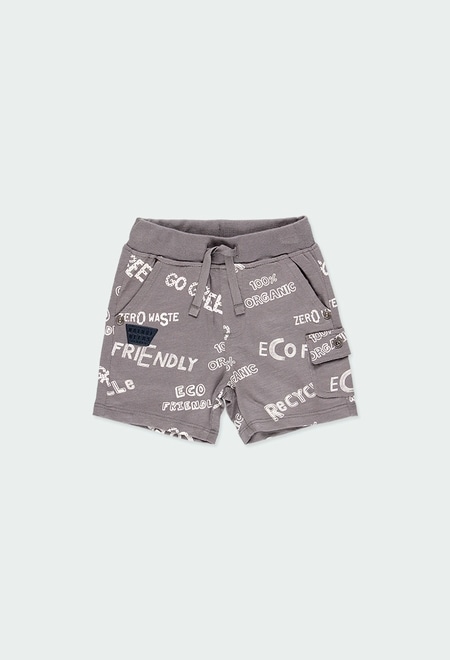 Knit bermuda shorts for baby - organic_1