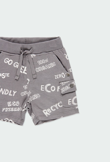 Knit bermuda shorts for baby - organic_3
