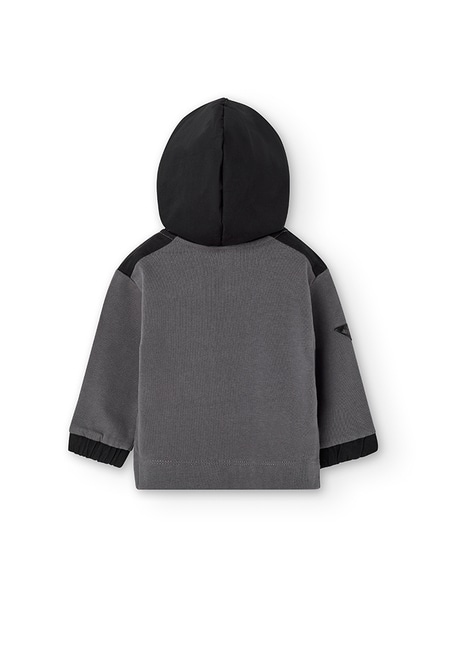 Fleece with hood sweatshirt for baby boy_7