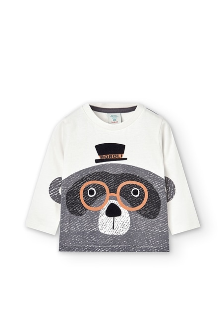 T-Shirt tricot "ours" pour bébé garçon_1