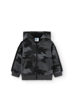 Fleece jacket camo for baby boy_1