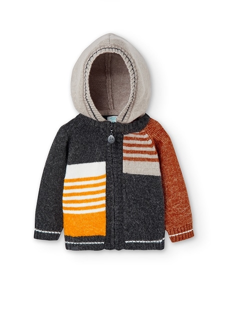 Knitwear hooded jacket for baby_5