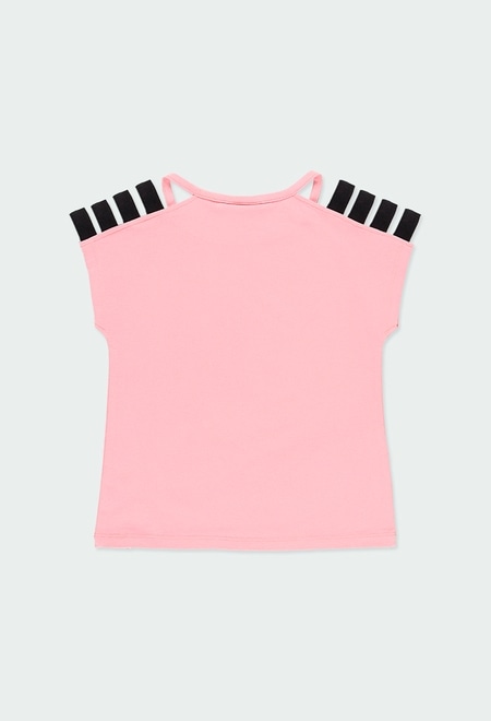 Knit t-Shirt "heart" for girl_2