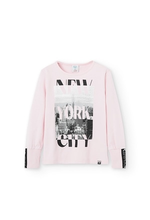 Knit t-Shirt "new york" for girl_1