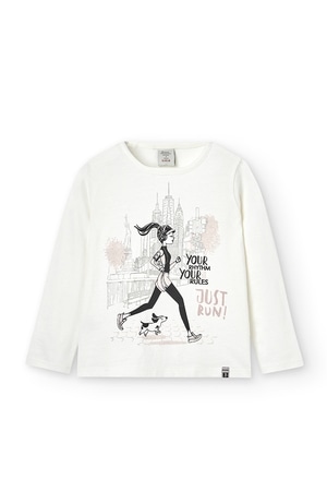 T-Shirt tricot "new york " pour fille_1