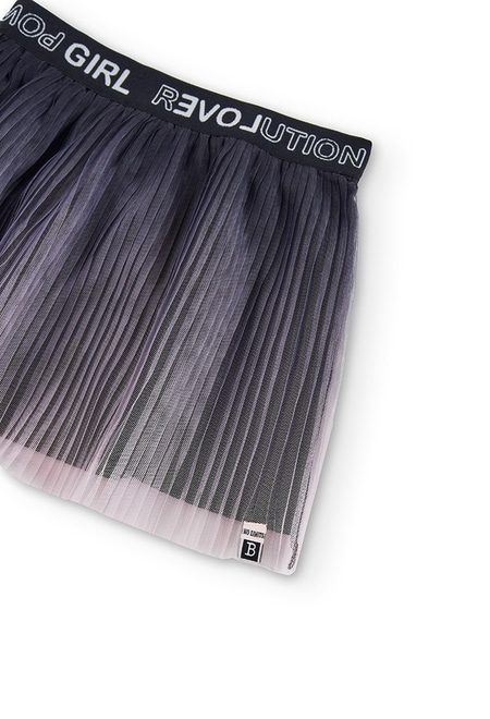 Tulle skirt printed for girl_3