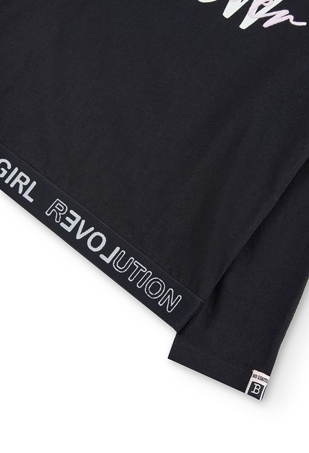Knit t-Shirt bicolour for girl_4