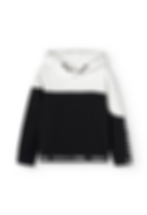 Knit hooded t-Shirt for girl