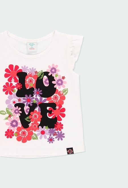 Knit t-Shirt "bbl love" for girl_3