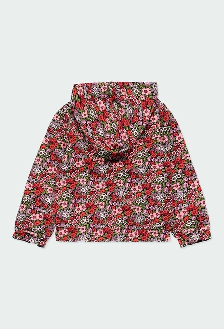 Knit jacket reversible floral for girl_2