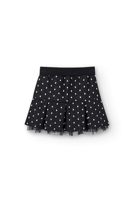 Skirt jacquard polka dot for girl_2
