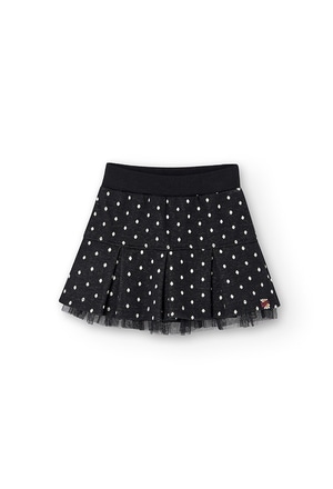 Skirt jacquard polka dot for girl_1