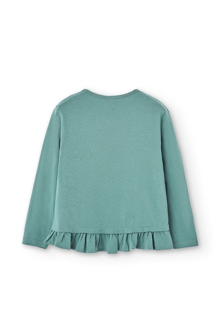 Knit t-Shirt with ruffles for girl_2