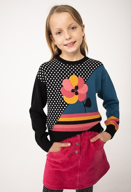 Knitwear pullover for girl_1