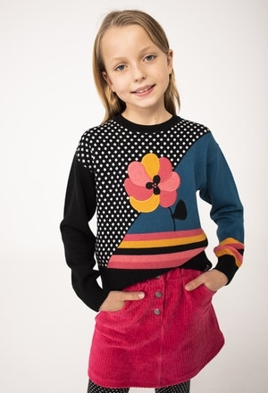 Pullover tricot para menina_1
