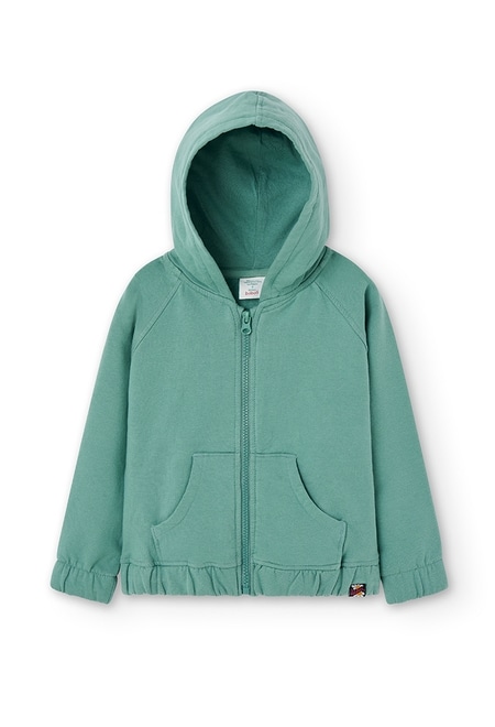 Fleece jacket hooded for girl_5