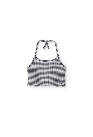 Top maille a pois pour fille_1