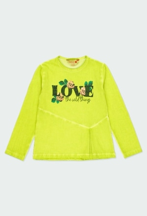 T-Shirt tricot "bbl love" pour fille_1