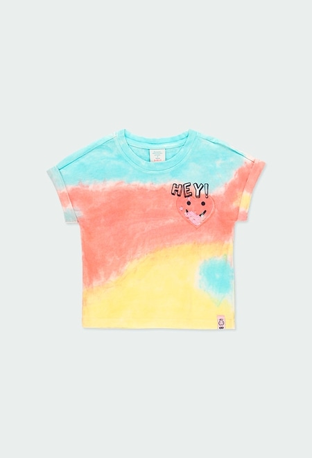 Knit t-Shirt dye for girl_1