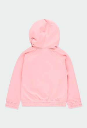 Fleece with hood sweatshirt for girl_6