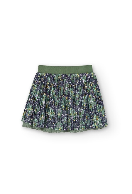 Knit skirt floral_2