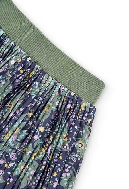 Knit skirt floral_3