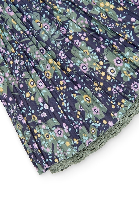 Knit skirt floral_4