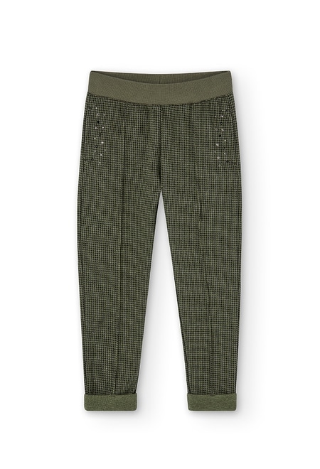 Knit trousers for girl_1