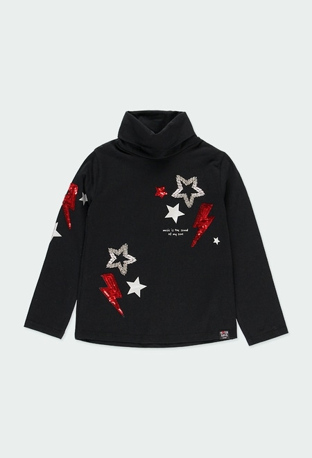 Knit t-Shirt "stars" for girl_1