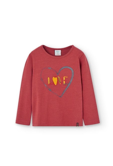 Camiseta punto "corazón" de niña_1