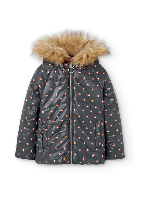 Reversible technical fabric parka for girl_4