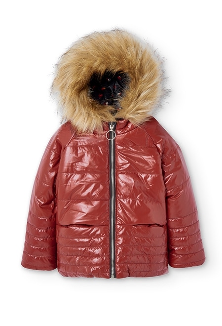 Reversible technical fabric parka for girl_9