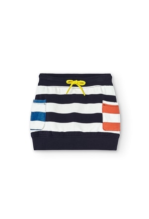 Fleece skirt striped for girl_1