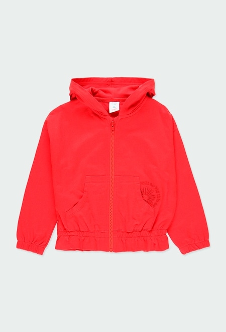 Fleece jacket hooded for girl_1