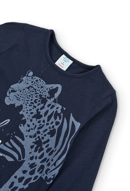Camiseta punto "leopardo" de niña_3