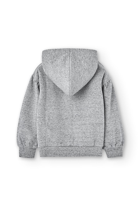 Fleece with hood sweatshirt for girl_2
