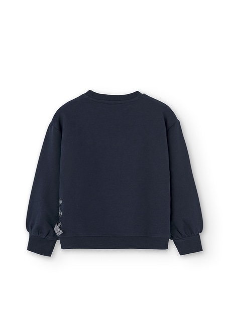 Fleece stretch sweatshirt for girl_3