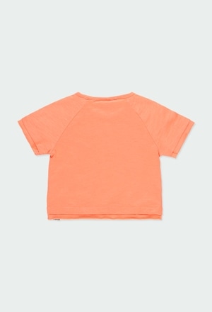 Knit t-Shirt flame for girl - organic_2
