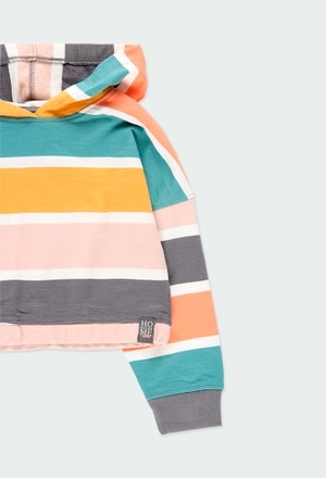 Sweatshirt striped for girl - organic_3