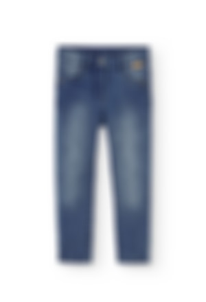 Denim stretch trousers for girl