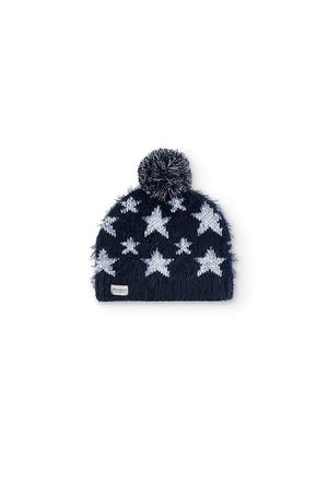 Knitwear hat "stars" for girl_1
